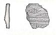 A fragment of a Beaker pottery vessel with incised decoration found in Barwick  © Norfolk Museums & Archaeology Service