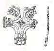 Two fragments of the same Early Saxon brooch  © Norfolk Museums & Archaeology Service