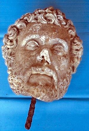 Life-size head of Emperor Antonius Pius.