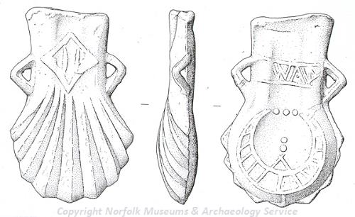 A medieval ampulla from Langley.