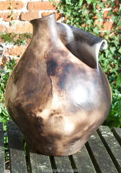 Photograph of Kate Vogler's ceramic vessel inspired by Castle Acre Priory.