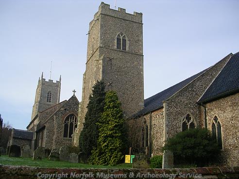 Photograph of St Mary's and St Michael's Churches, Reepham.