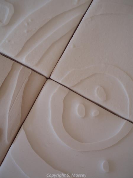 Ceramic tile by Sarah Massey.