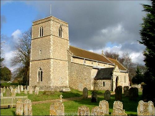 All Saints' Church, Weston Longville. Photograph from www.norfolkchurches.co.uk.
