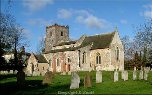 St Mary's Church, Yelverton. Photograph from www.norfolkchurches.co.uk.