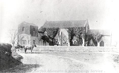 Weasenham All Saints Church before the 1906 restoration.